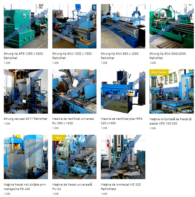 Selectie de Masini Unelte Reparate Capital